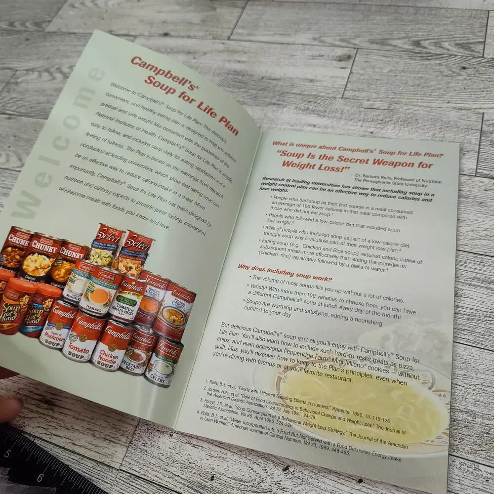 Campbells Soup for‎ Life Plan 2004 Cookbook Booklet Retro Vintage
